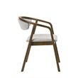 ACME Delina Side Chair in Chenille & Walnut