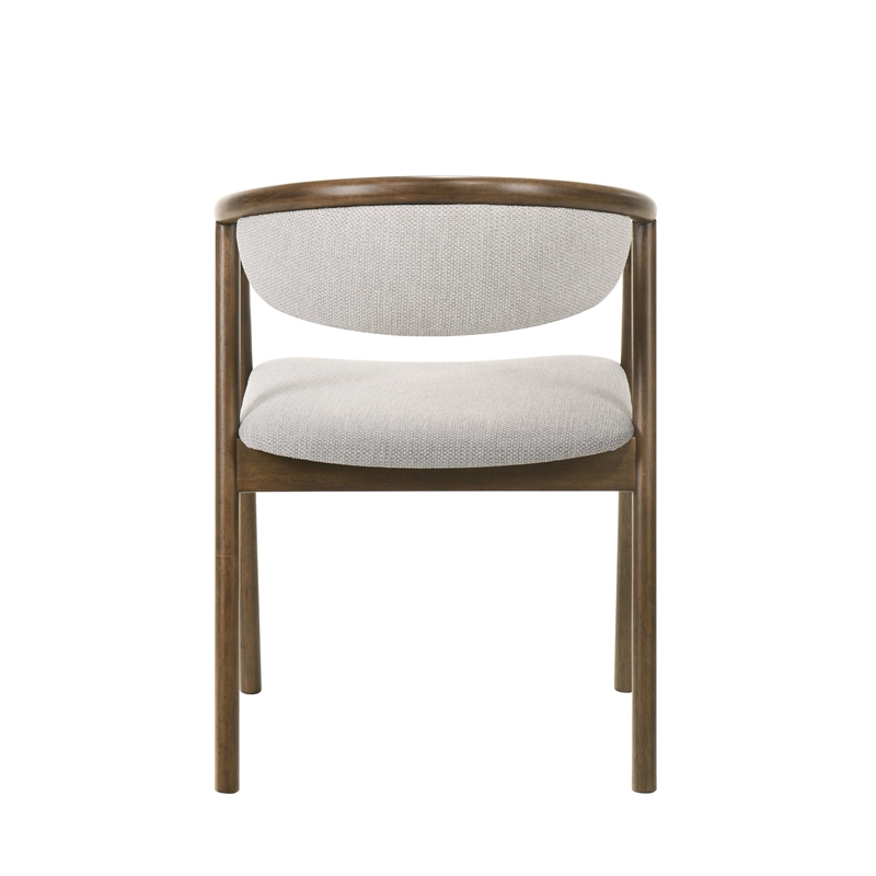 ACME Delina Side Chair in Chenille & Walnut