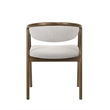 ACME Delina Side Chair in Chenille & Walnut