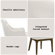 ACME Kasha Side Chair (Set-2) in Chenille & Vintage Oak