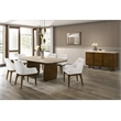 ACME Kasha Side Chair (Set-2) in Chenille & Vintage Oak