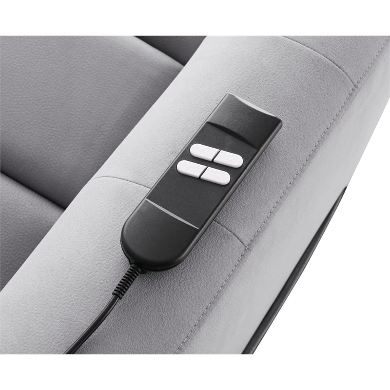 ACME Freddie Power Motion Recliner w/Lift in Gray Leather Aire