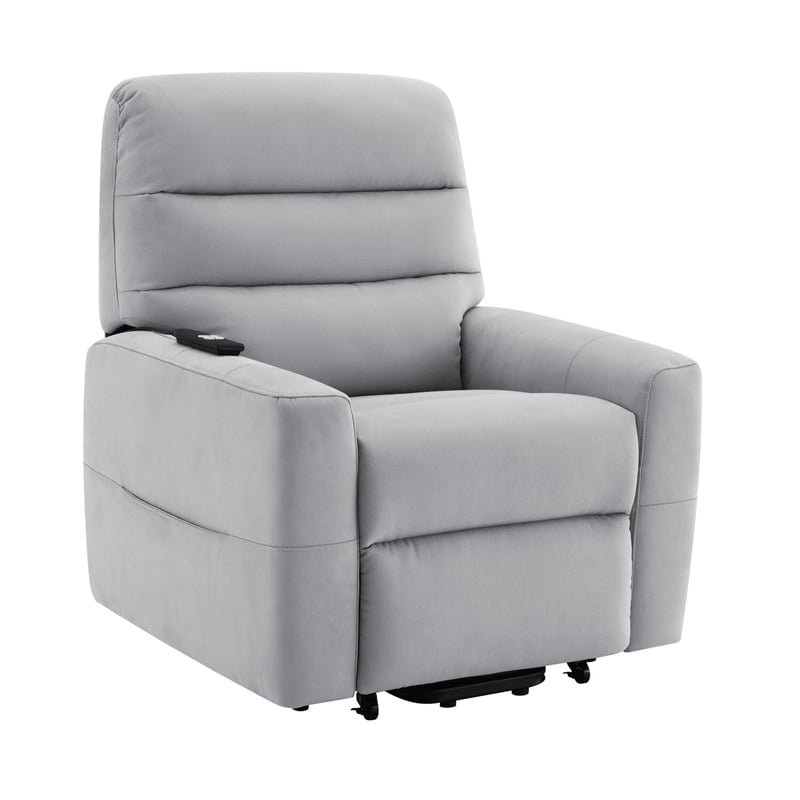 ACME Freddie Power Motion Recliner w/Lift in Gray Leather Aire