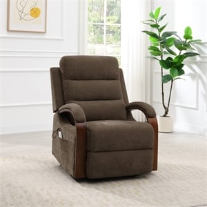 ACME Kayla Power Recliner w/Lift & Heating & Massage in Chocolate Chenille