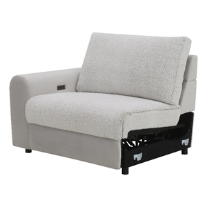 ACME Tarrance Modular Power LF Power Recliner in GraySherpa & Velvet