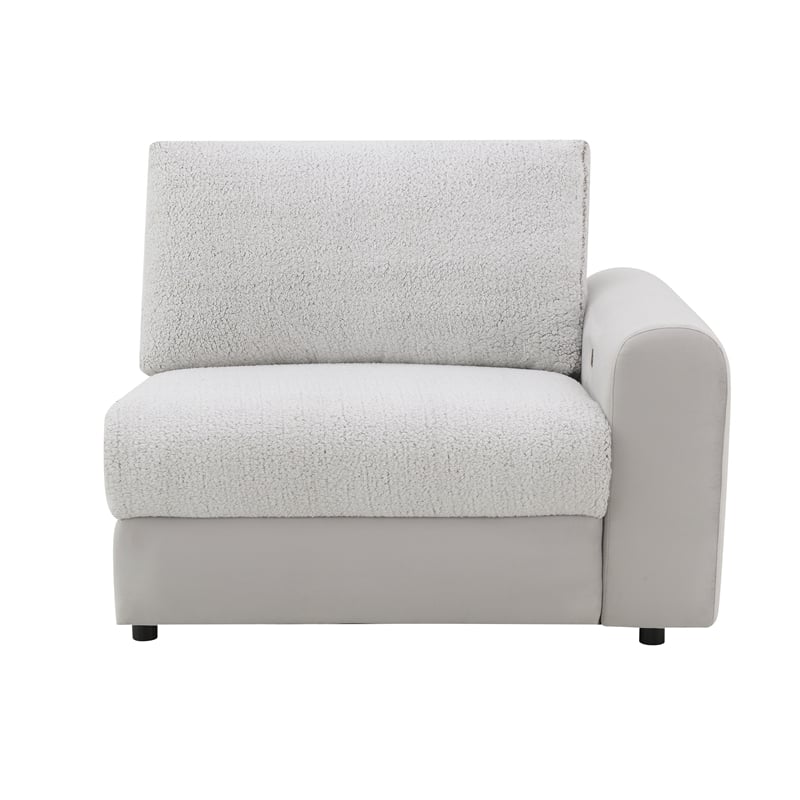 ACME Tarrance Modular RF Power Recliner in GraySherpa & Velvet