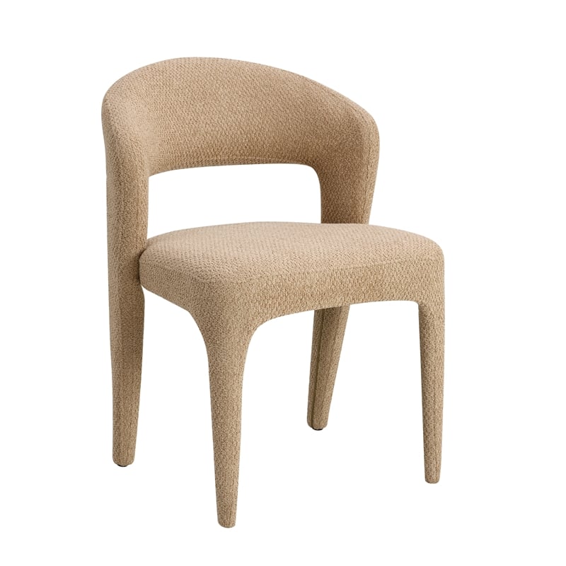 ACME Lidi Side Chair (Set-2) in Light Brown Boucle