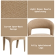 ACME Lidi Side Chair (Set-2) in Light Brown Boucle