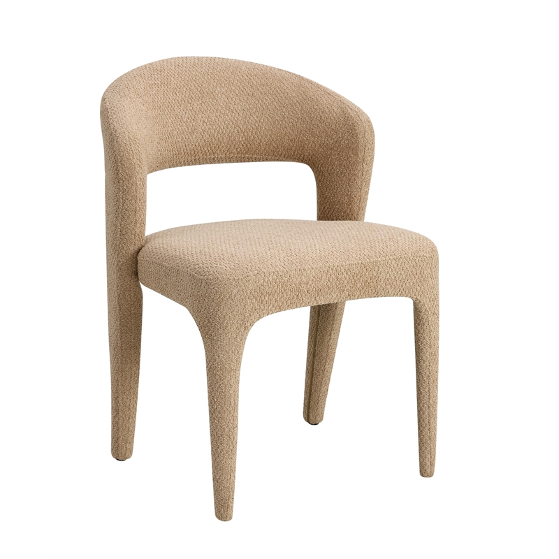 ACME Lidi Side Chair (Set-2) in Light Brown Boucle