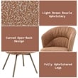 ACME Lidi Side Chair (Set-2) in Rust Orange Boucle
