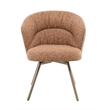 ACME Lidi Side Chair (Set-2) in Rust Orange Boucle
