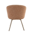 ACME Lidi Side Chair (Set-2) in Rust Orange Boucle