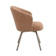 ACME Lidi Side Chair (Set-2) in Rust Orange Boucle