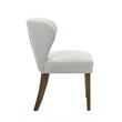 ACME Dillon Side Chair (Set-2) in Gray Chenille & Walnut