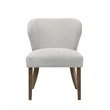 ACME Dillon Side Chair (Set-2) in Gray Chenille & Walnut