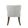 ACME Dillon Side Chair (Set-2) in Gray Chenille & Walnut