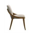 ACME Danzel Side Chair (Set-2) in Gray Chenille & Vintage Oak
