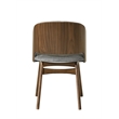 ACME Delmon Side Chair (Set-2) in Fabric & Dark Walnut