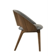 ACME Delmon Side Chair (Set-2) in Fabric & Dark Walnut