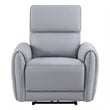 ACME Jeromie Power Motion Recliner  w/USB Port  in Gray Synthetic Leather