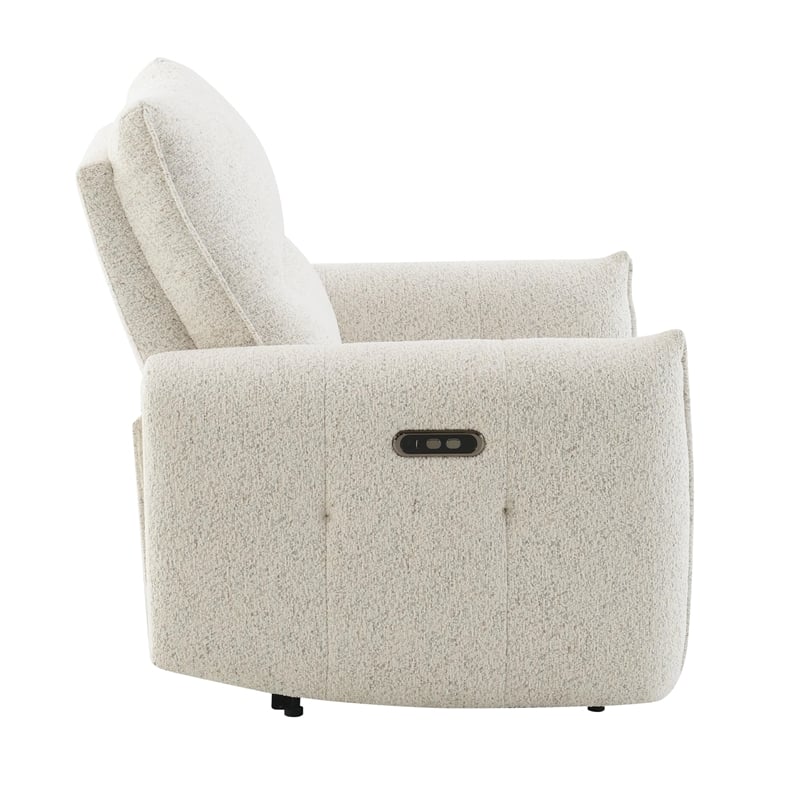 ACME Lalisa Power Motion Recliner  w/USB Port  in Cream Chenille