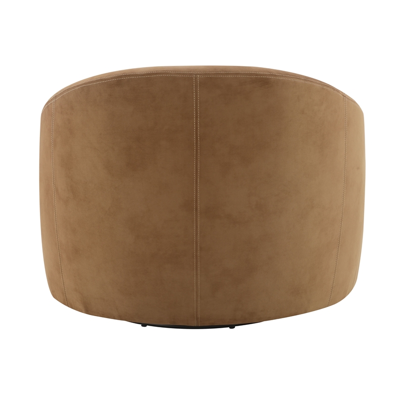 ACME Zoey Accent Chair w/Swivel  in Chocolate Suede