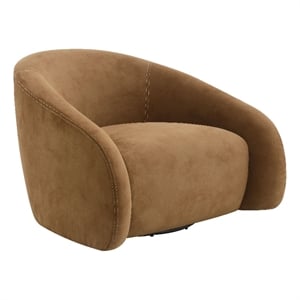 ACME Zoey Accent Chair w/Swivel  in Chocolate Suede
