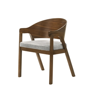 ACME Hoyte Arm Chair (Set-2) in Walnut