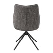 ACME Malika Side Chair wSwivel (Set-2) in Brown Chenille
