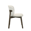 ACME Mallin Side Chair (Set-2) in Gray Chenille & Walnut