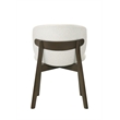 ACME Mallin Side Chair (Set-2) in Gray Chenille & Walnut