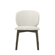 ACME Mallin Side Chair (Set-2) in Gray Chenille & Walnut