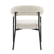 ACME Jirina Arm Chair (Set-2) in Beige Chenille & Black