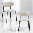 ACME Jirina Side Chair (Set-2) in Beige Chenille