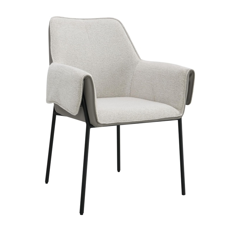 ACME Jirina Arm Chair (Set-2) in Beige Chenille