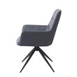 ACME Hester Arm Chair (Set-2) in Gray Fabric