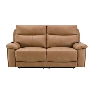 ACME Chavis Power Motion Loveseat w/USB & Power Headrest in Brown Leather Aire