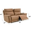 ACME Chavis Power Motion Loveseat w/USB & Power Headrest in Brown Leather Aire