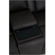 ACME Wendell Power Motion Loveseat in Dark Gray Microfiber