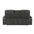 ACME Taddeo Power Motion Loveseat in Dark Gray Synthetic Leather