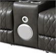 ACME Taddeo Power Motion Loveseat in Dark Gray Synthetic Leather