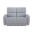 ACME Jeromie Power Motion Loveseat  w/USB Port  in Gray Synthetic Leather
