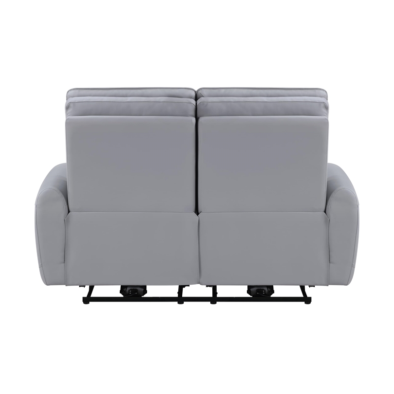 ACME Jeromie Power Motion Loveseat  w/USB Port  in Gray Synthetic Leather