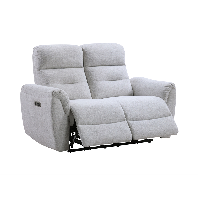 ACME Eastre Power Motion Loveseat  w/USB Port  in Gray Chenille