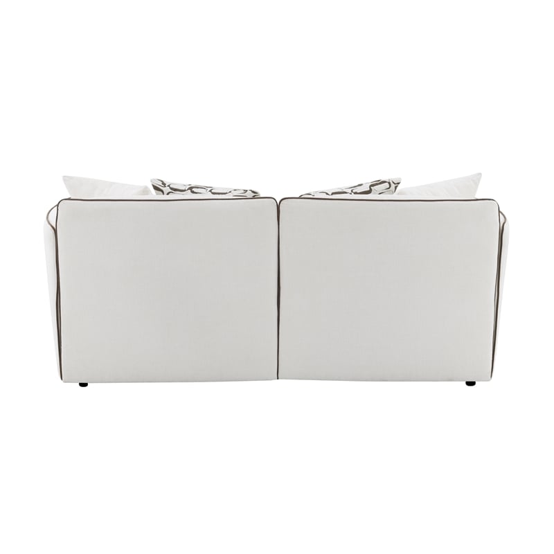 ACME Yolanda Loveseat w/4 Pillows in Beige Chenille