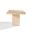ACME Inca Dining Table in Travertine Stone
