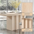 ACME Inca Dining Table in Travertine Stone