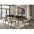 ACME Danzel Dining Table w/Glasss Top in Clear and Vintage Oak