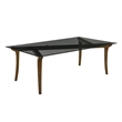 ACME Danzel Dining Table w/Glasss Top in Clear and Vintage Oak
