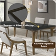 ACME Danzel Dining Table w/Glasss Top in Clear and Vintage Oak